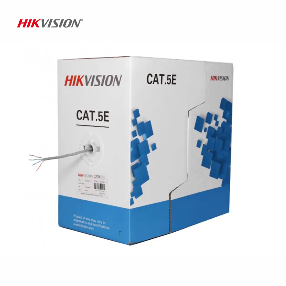 HIKVISION DS-1LN5E-E/E ROLLO DE CABLE UTP CAT 5E COBRE SÓLIDO 305MT
