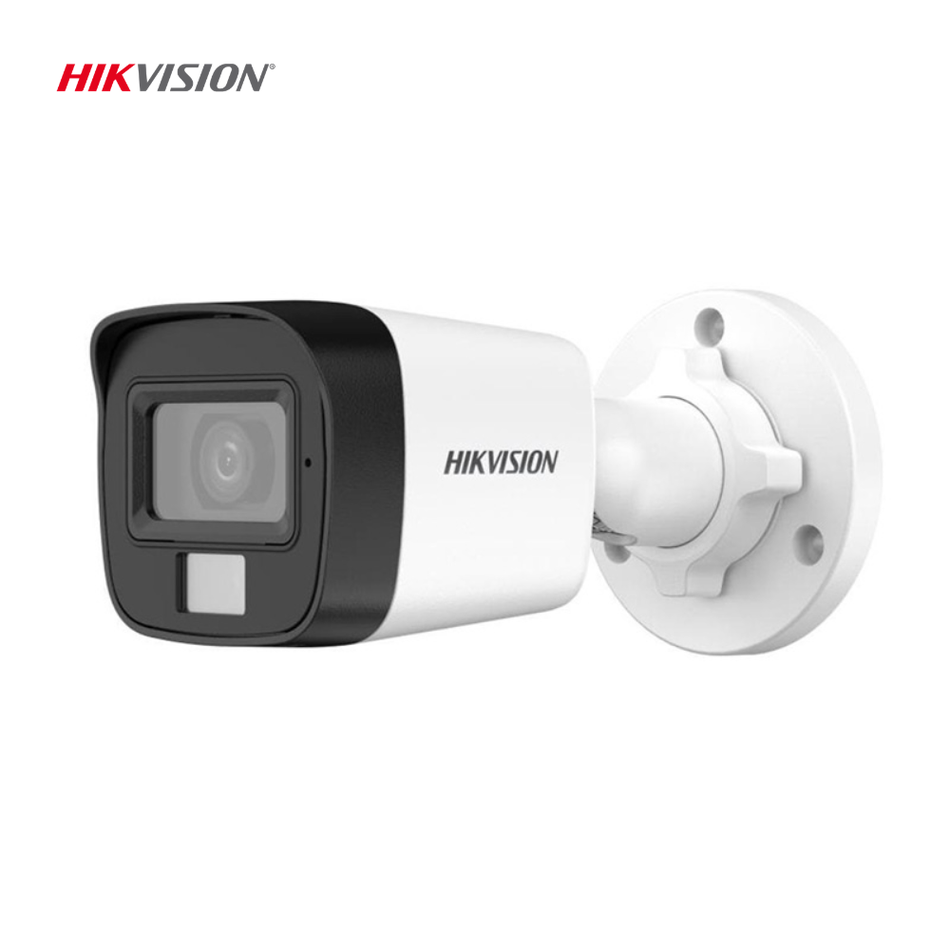 HIKVISION DS-2CE16K0T-LPFS CAMARA TUBO 5MP 3K SMART HYBRID LIGHT INFRAROJO C/AUDIO 25 MTS 2.8MM