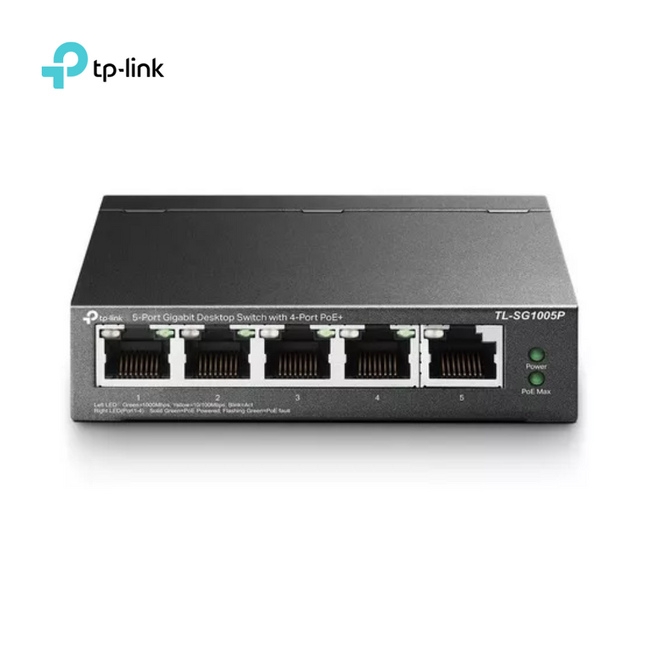 TP-LINK SG1005P SWITCH 5 PUERTOS GIGABIT 4P POE++