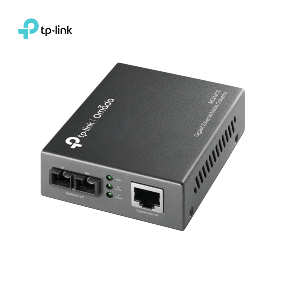 Media converter gigabit de fibra SC TP-LINK MC210CS monomodo 15km
