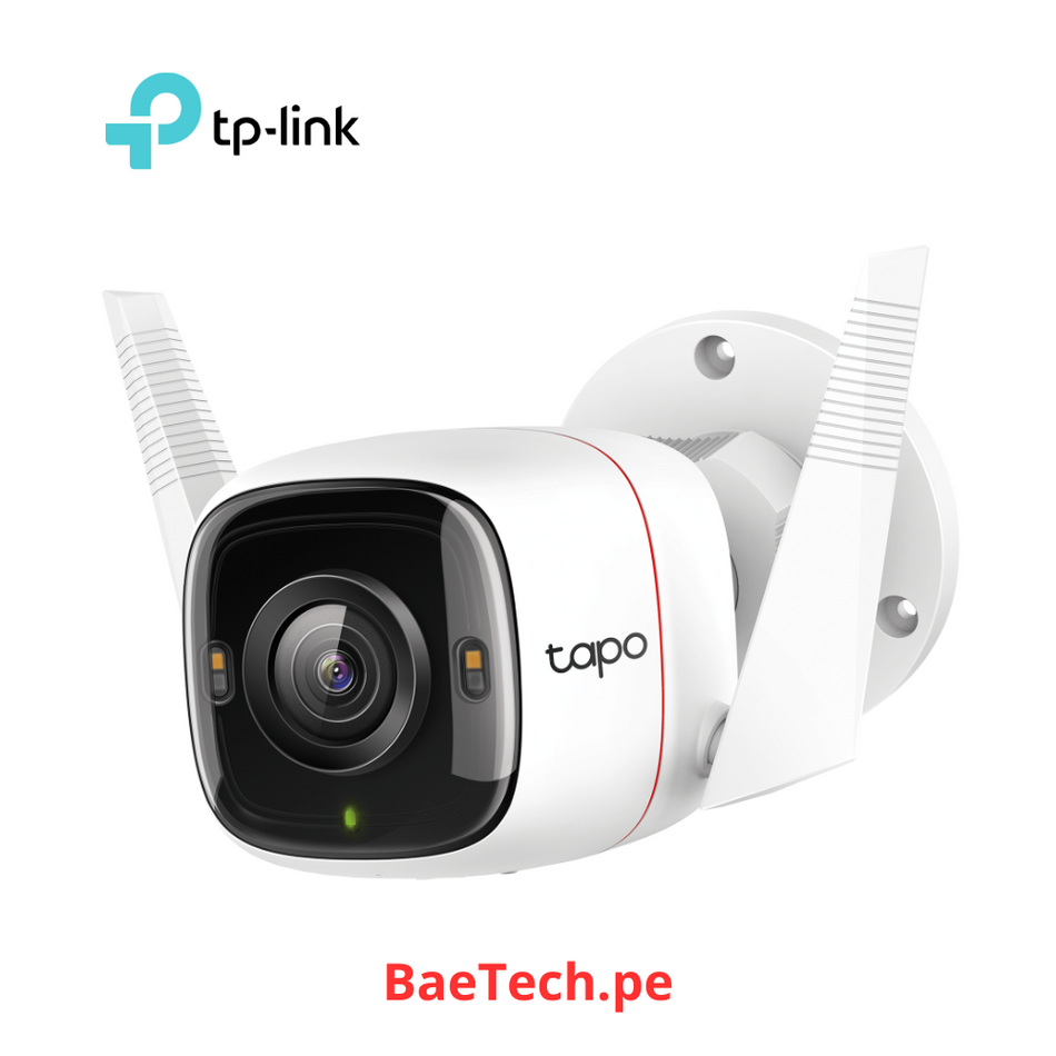 TP-LINK TAPO C320WS CÁMARA WIFI INALÁMBRICA 2K 4MP, LUZ, SONIDO, PARLANTE Y MICRÓFONO, ALEXA
