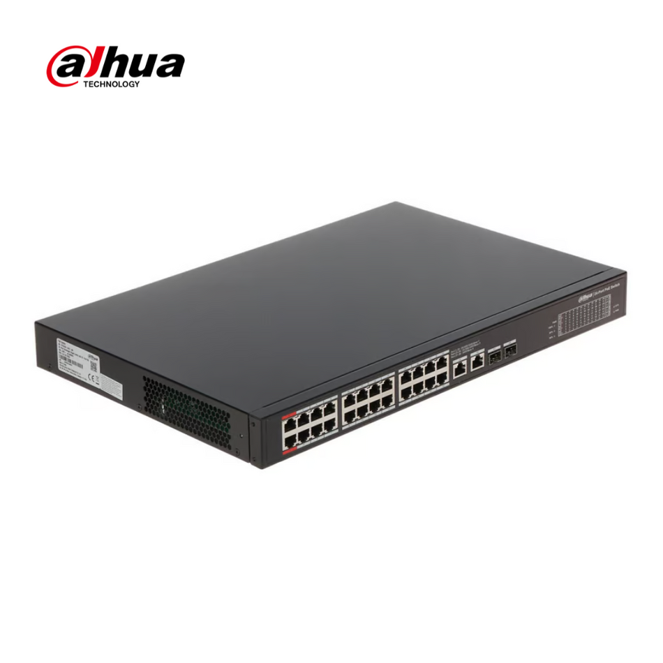 DAHUA PFS4226-24GT-240 SWITCH POE 24 PUERTOS GIGABIT SFP 240W ADMINISTRABLE L2