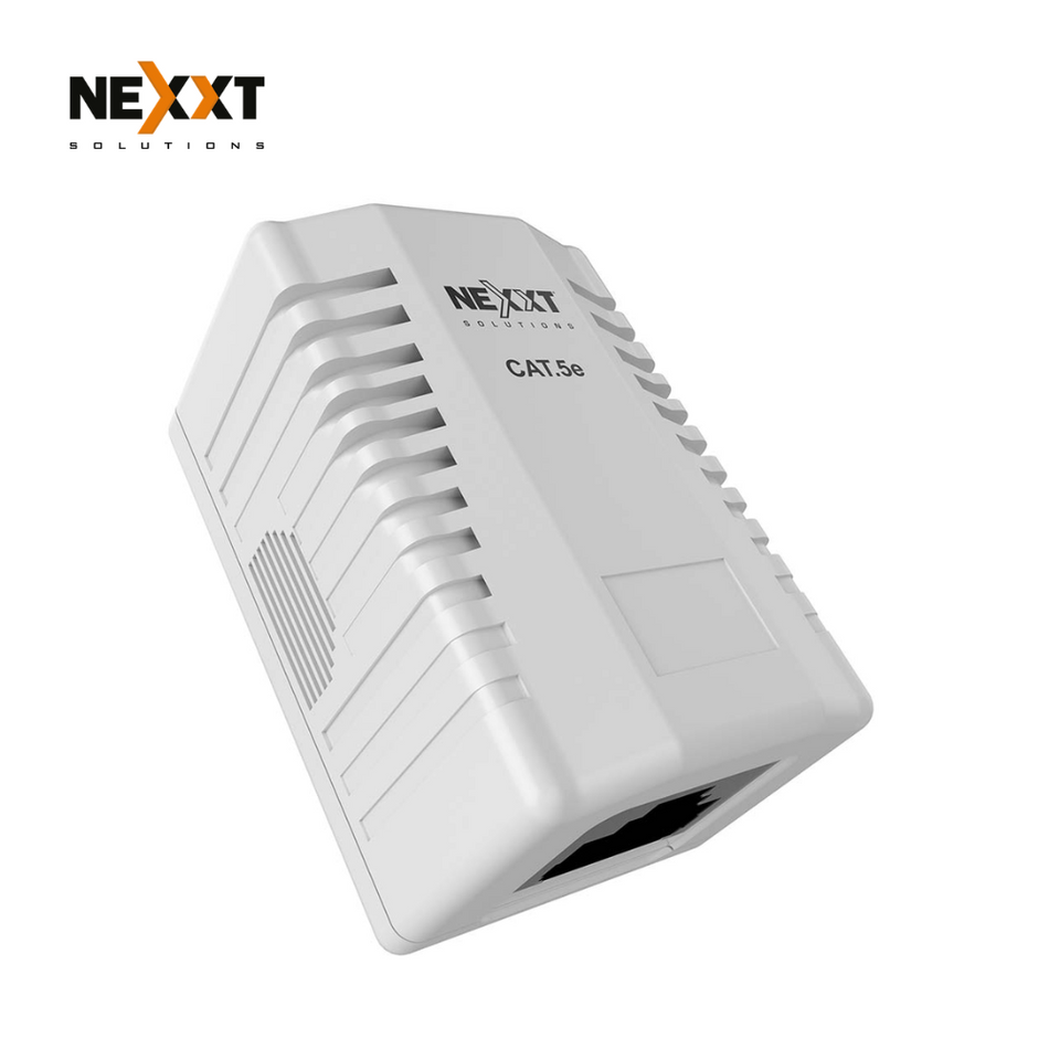 NEXXT SOLUTIONS KT208XPE73 - CAJA DE MONTAJE SUPERFICIAL JACK CAT5E RJ45 INTEGRADO