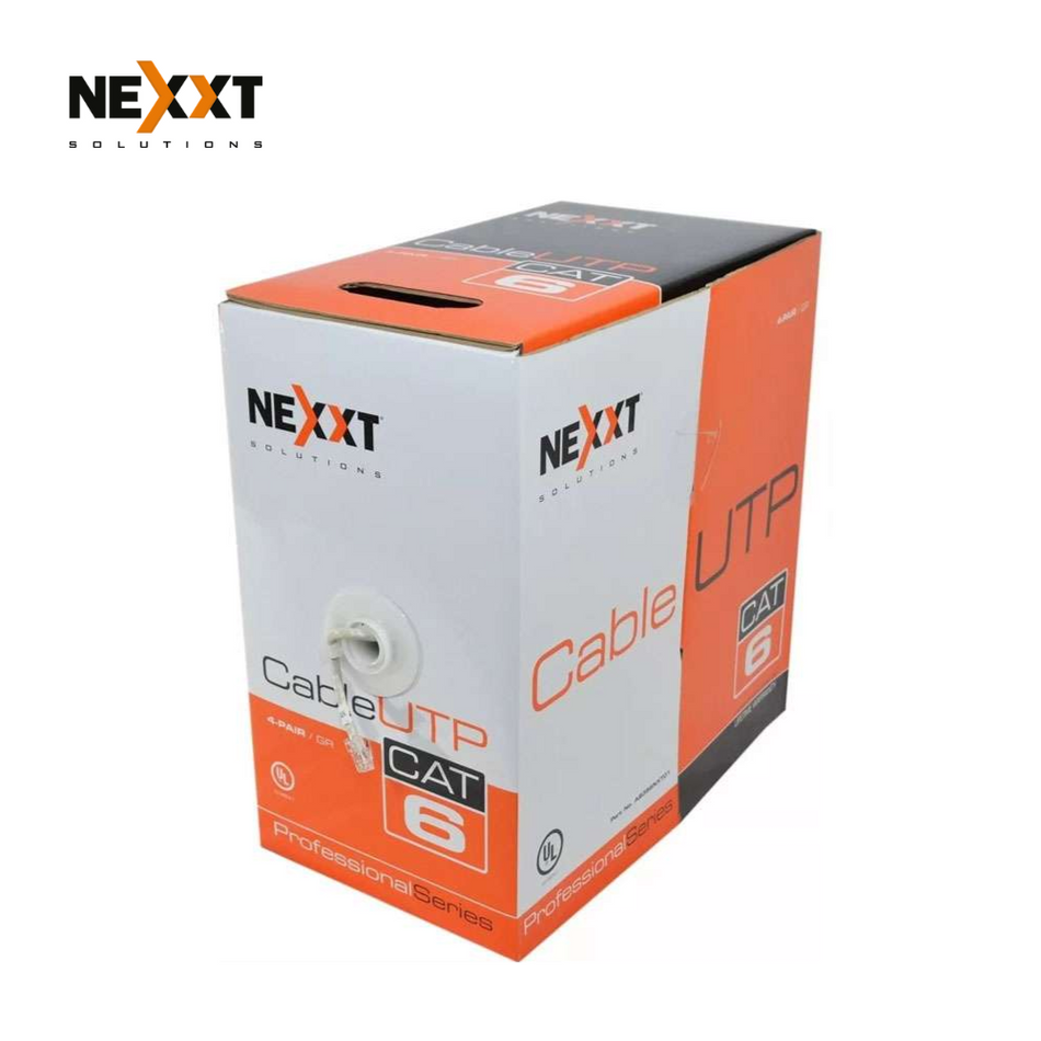 CABLE U/UTP NEXXT ENTERPRISE CAT6 4P 23AWG CM 305M GR – REDES – 798302030060