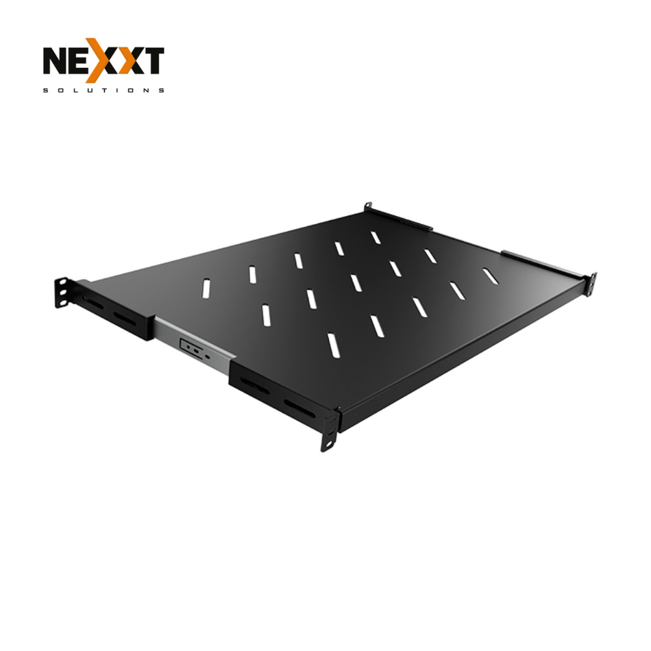 NEXXT NPS-4A1U3B BANDEJA DESLIZABLE DE 1U, AJUSTABLE DE 4 PUNTOS DE SUJECIÓN