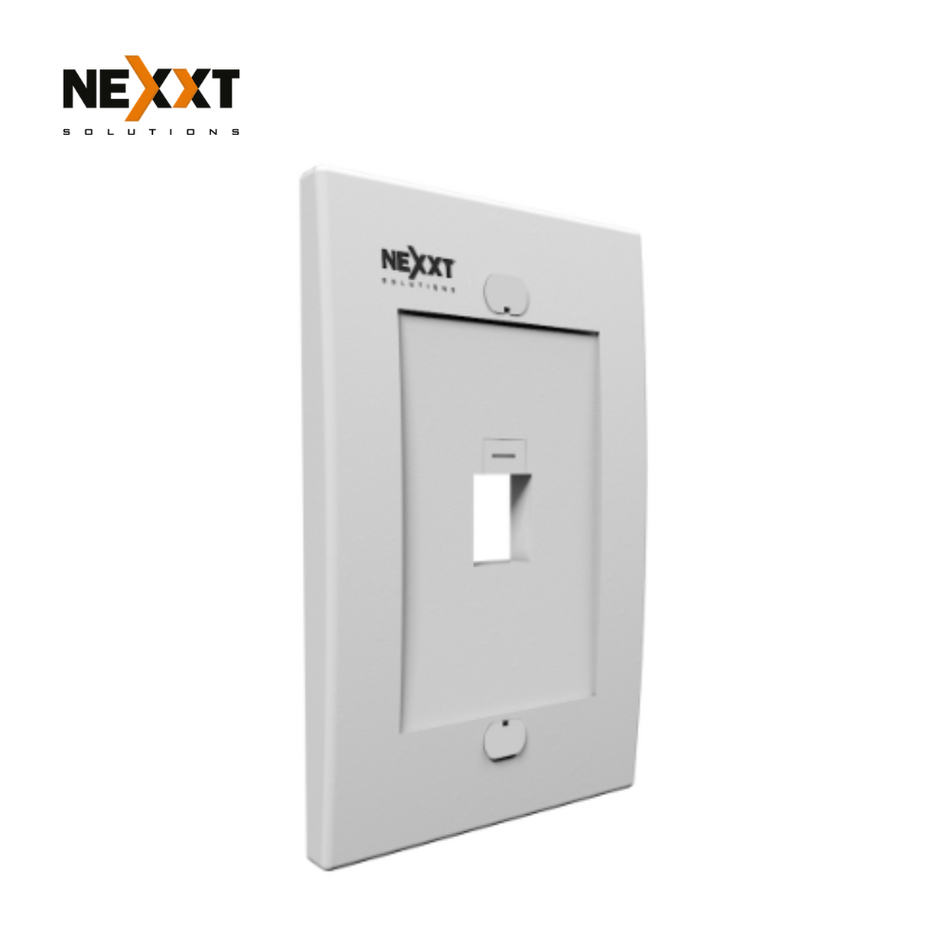 NEXXT SOLUTIONS AW160NXT01 PLACA DE PARED FACEPLATE 1 PUERTOS