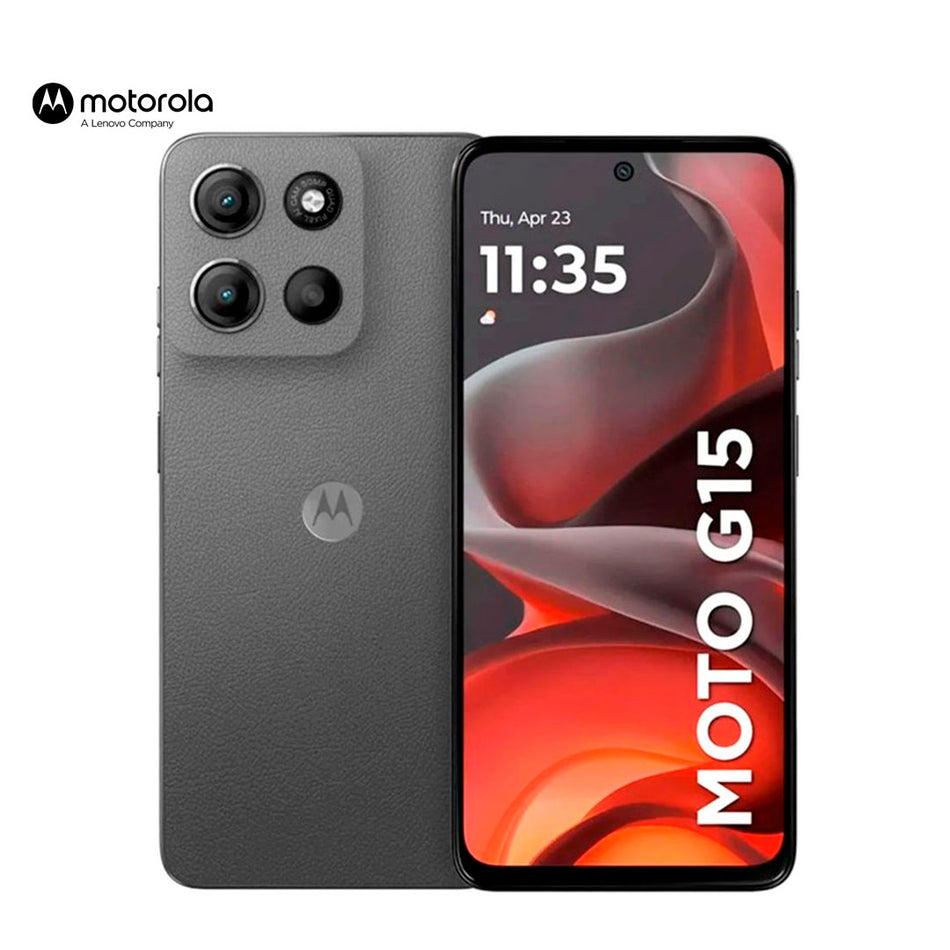 Celular Motorola MOTO G15 4GB ram 128GB Almacenamiento GRIS