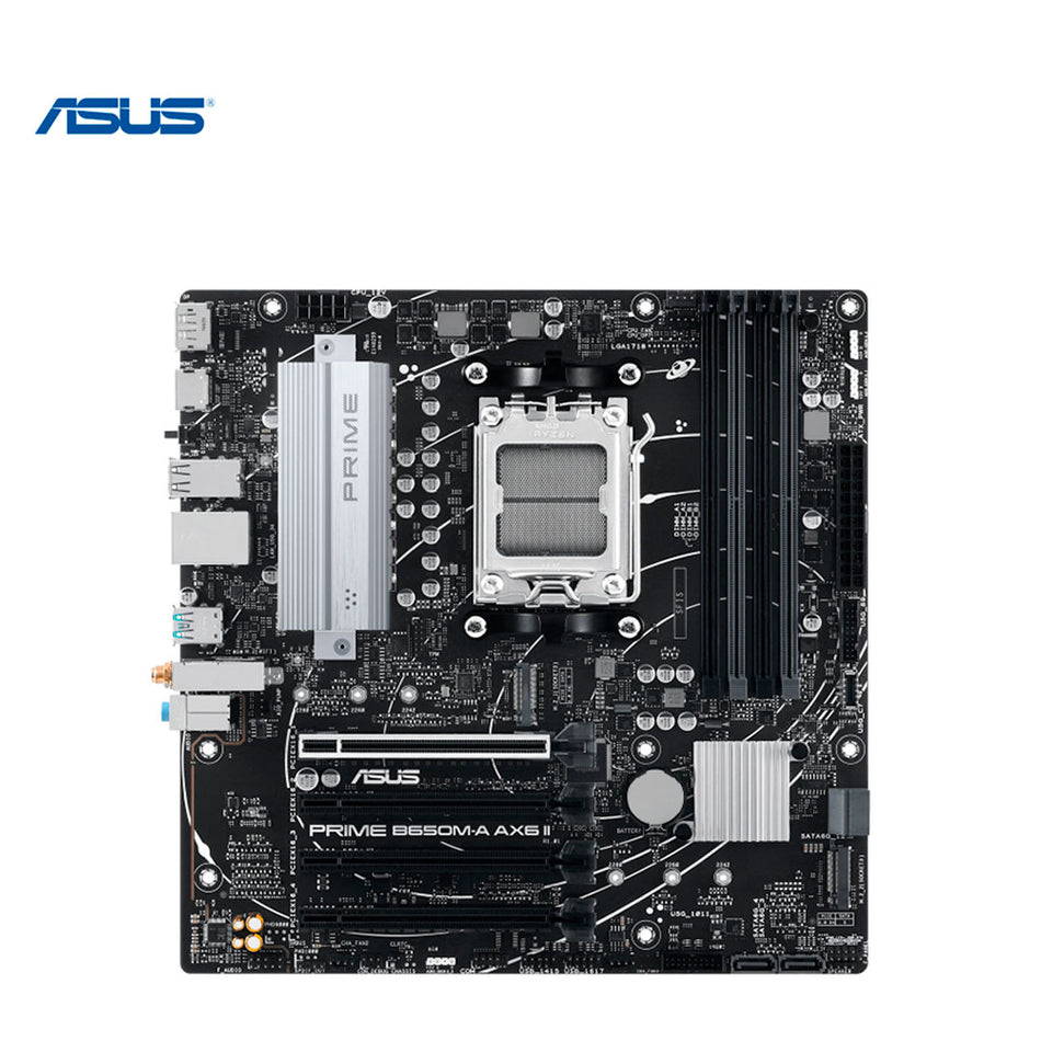 Placa base ASUS PRIME B650M-A AX6 II, Chipset AMD B650, Zócalo AMD AM5, mATX