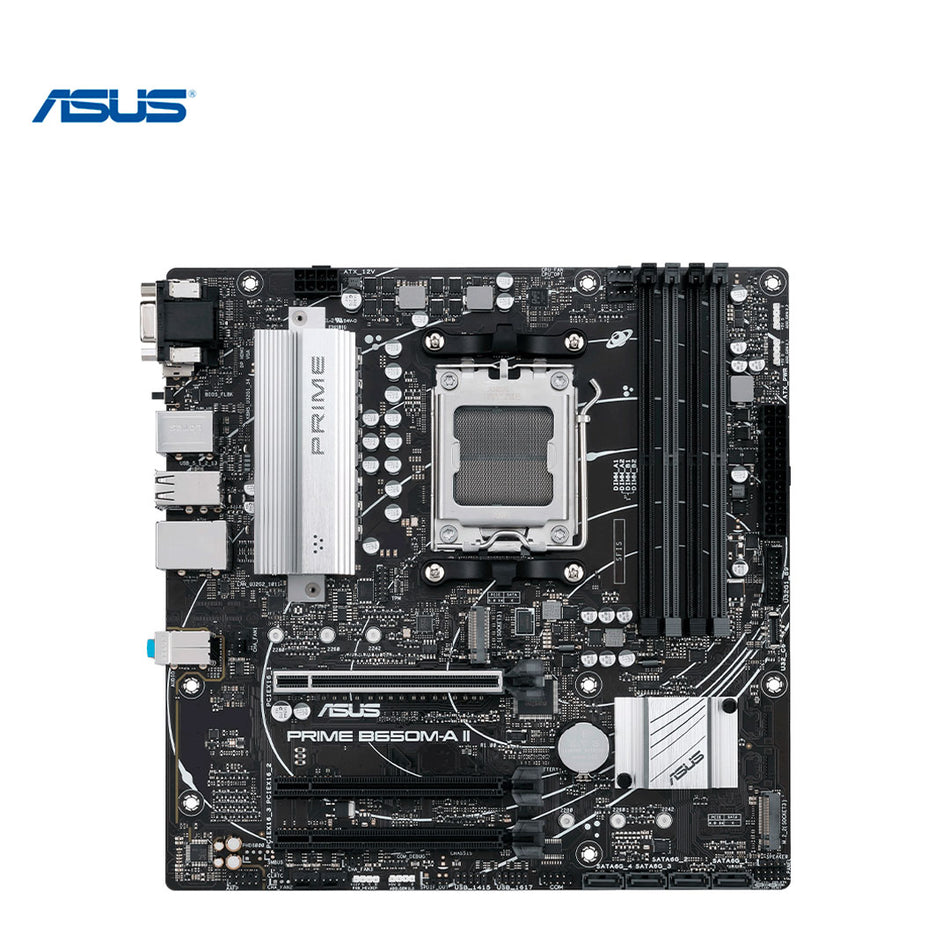 Placa base ASUS PRIME B650M-A II, chipset AMD B650, zócalo AM5, Micro ATX