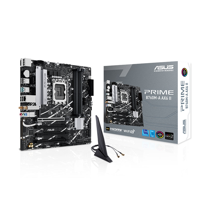 Placa base ASUS PRIME B760M-A AX6 II, chipset Intel B760, LGA1700, mATX