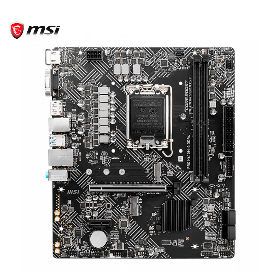 Placa base MSI PRO H610M-G DDR4, chipset Intel H610, LGA1700, mATX