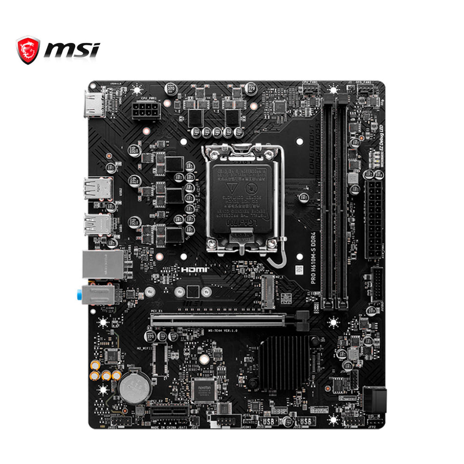 Placa base MSI PRO H610M-S DDR4, chipset Intel H610, LGA1700, mATX