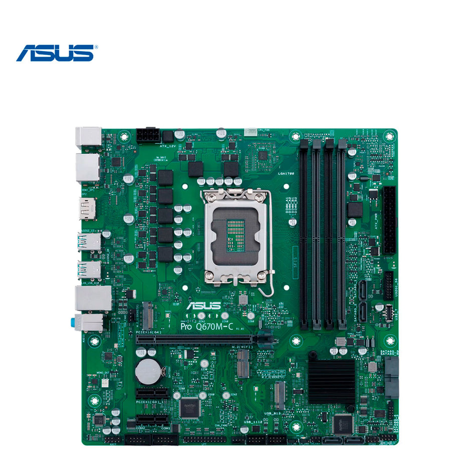 Placa base Asus Pro Q670M-C-CSM, chipset Intel Q670, LGA1700, mATX