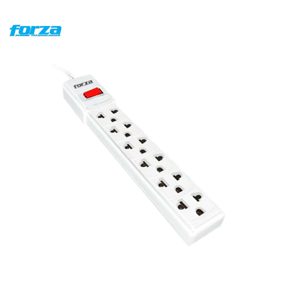 FORZA PS-001W REGLETA SUPRESOR DE PICO 2200W 6 TOMAS 220V