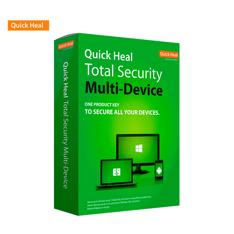 Quick Heal QH-MD-3-12 Total Security MD 3 Usuarios 1 Año