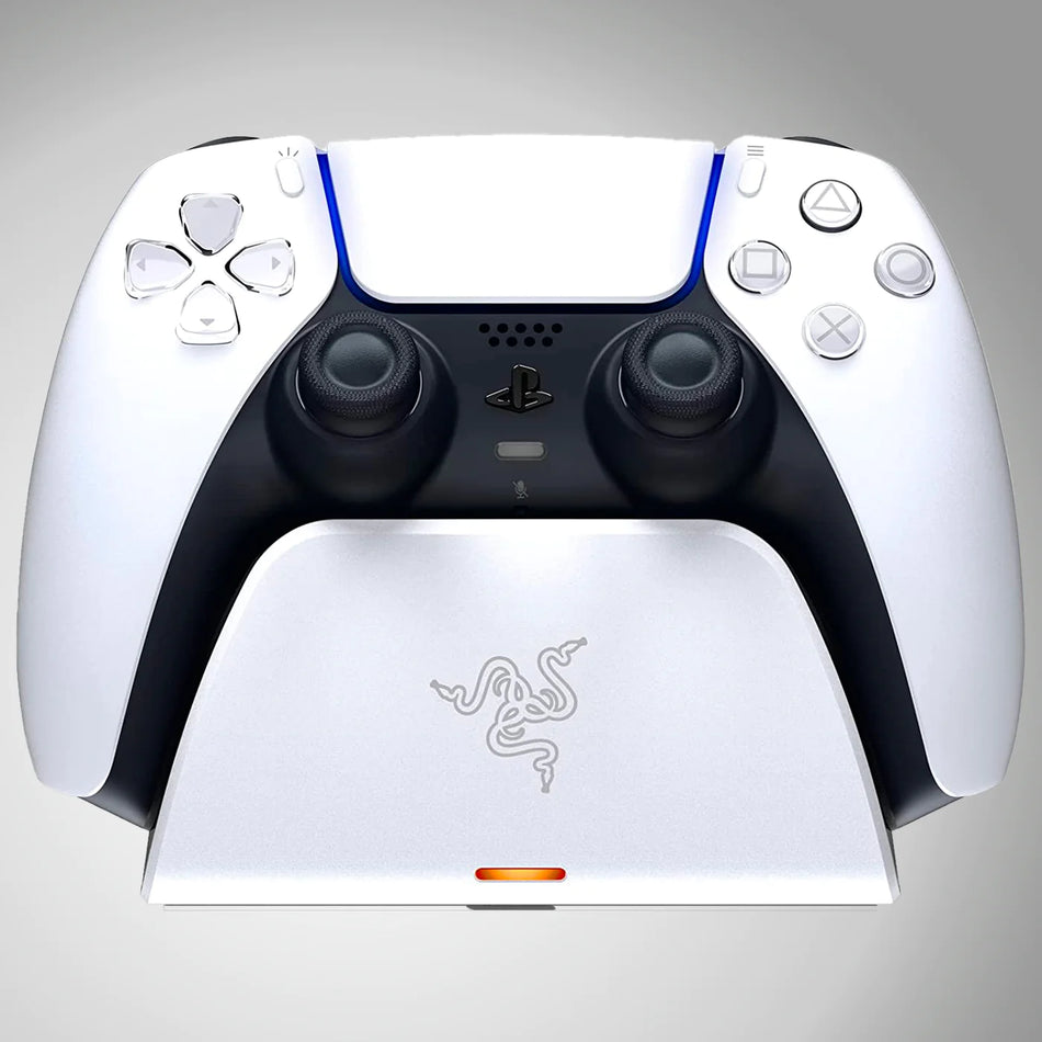 CARGADOR RAZER SOPORTE CARGA RÁPIDA P/CONTROL PS5 USB-C 10W BLANCO (RC21-01900100-R3U1)