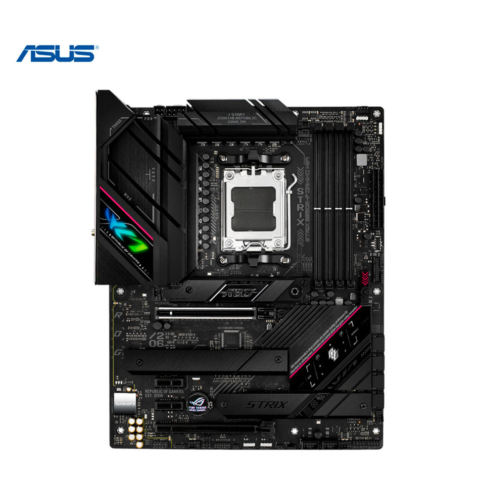 Placa base ASUS ROG STRIX B650E-F GAMING WIFI, Chipset AMD B650, Zócalo AMD AM5, ATX