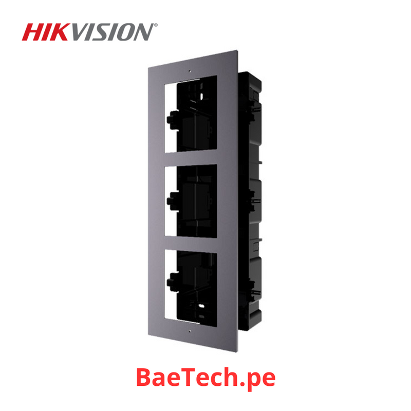 HIKVISION DS-KD-ACF3/PLASTIC MONTAJE EMPOTRADO PARA TRES MODULOS DE VIDEOPORTERO