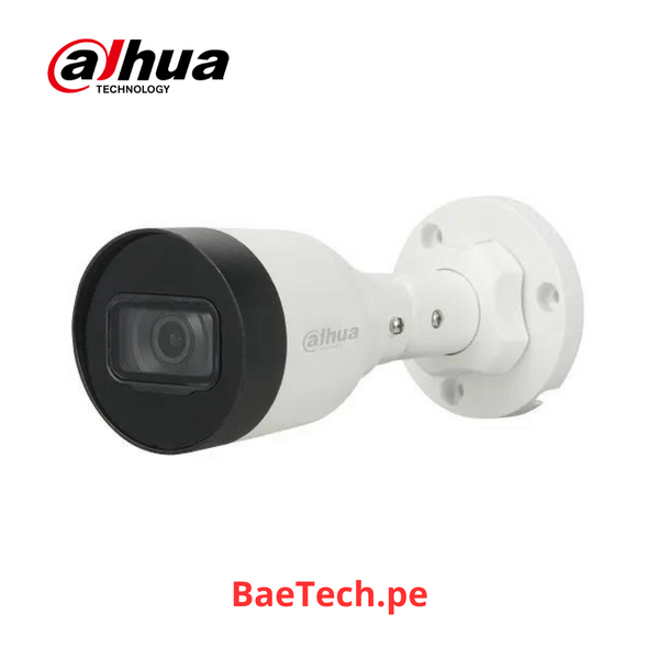 DAHUA IPC-HFW1431S1-S4 - CAMARA TUBO EXTERIOR IP | CMOS 1/2.7'' ICR | 4.0 MP | H.265+ | WDR | IR 30M | IP67 | PoE