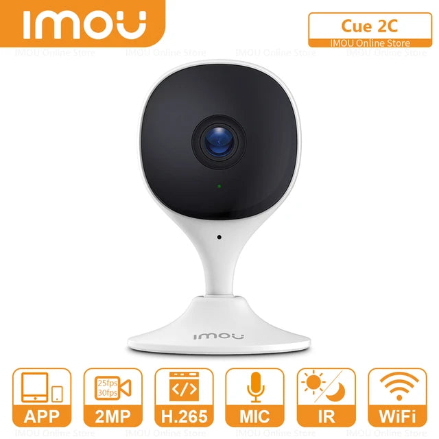 Camara de vigilancia wifi inalambrica interior CUE 2C IPC-C22C-IMOU Full hd 2MP, vision nocturna 10m, microfono incorporado