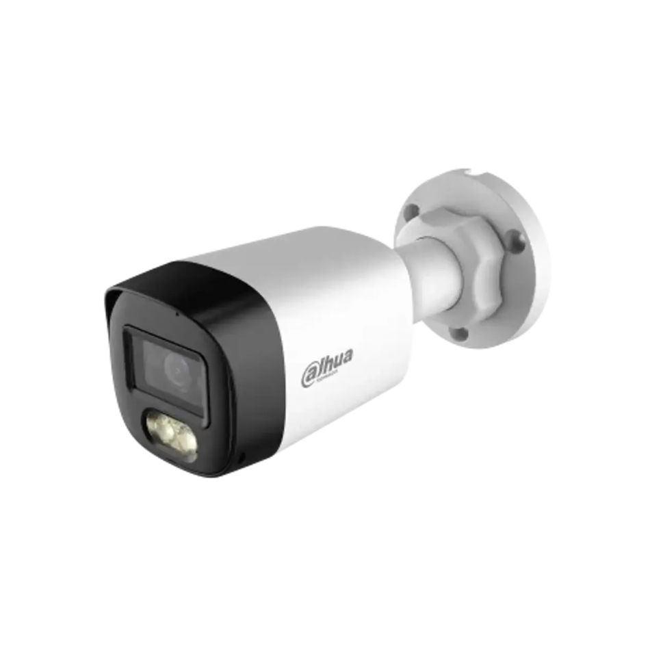 DEAHUA DH-HAC-HFW1801RLN-IL-A CAMARA HDCVI LITE SMART DUAL LIGHT BULLET 8 MP - MIC - IP67 - IR/LUZ CALIDA 30 M