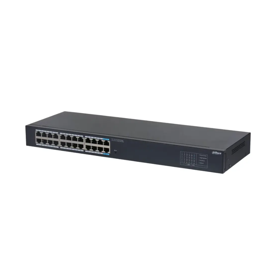 DAHUA DH-SG1024 SWITCH GIGABIT 24 PUERTOS, NO ADMINISTRABLE, CARCASA METÁLICA (NO POE)