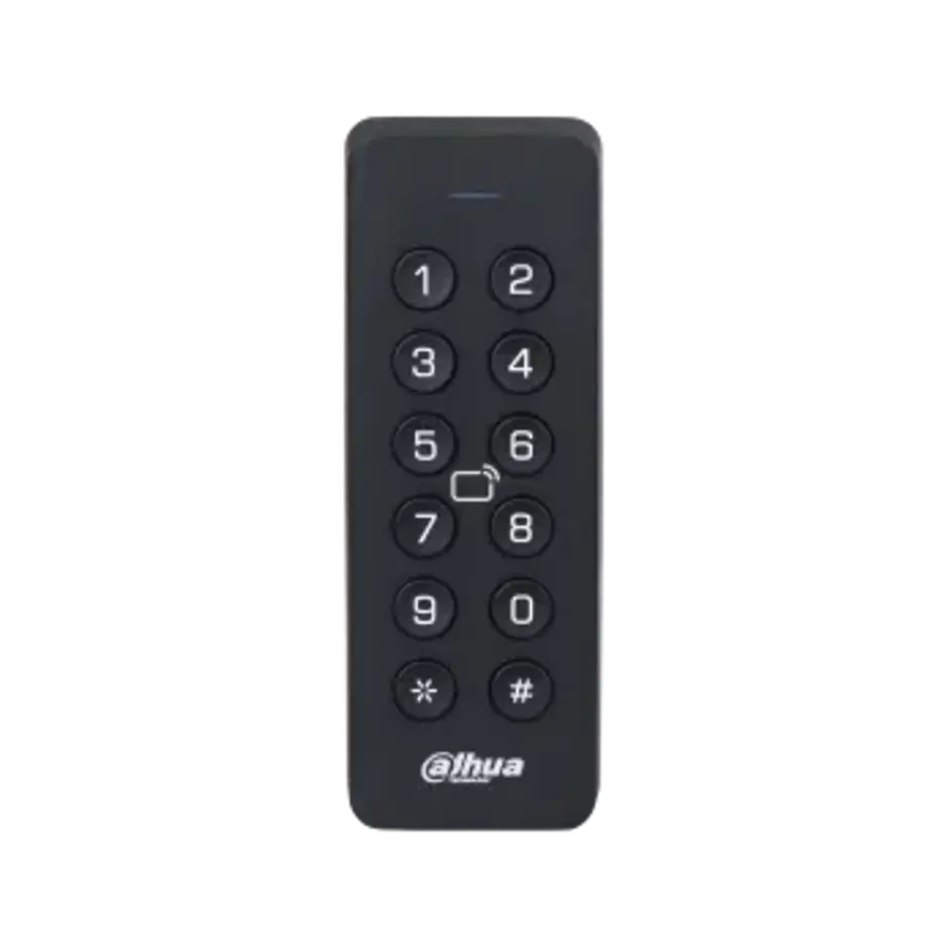 DAHUA DHI-ASR2101H LECTOR DE TARJETAS IC CON TECLADO - RS-485/WIEGAND - IP66 - TAMPER - 12 VDC