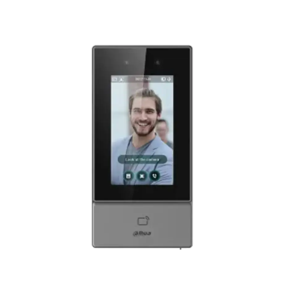 DAHUA DHI-ASI6213S-PW-V1 TERMINAL DE CONTROL DE ACCESO FACIAL AUTONOMO 1 PUERTA - CAMARA DUAL 2 MP - TCP/IP/WIFI - POE - 6K ROSTROS - IP65