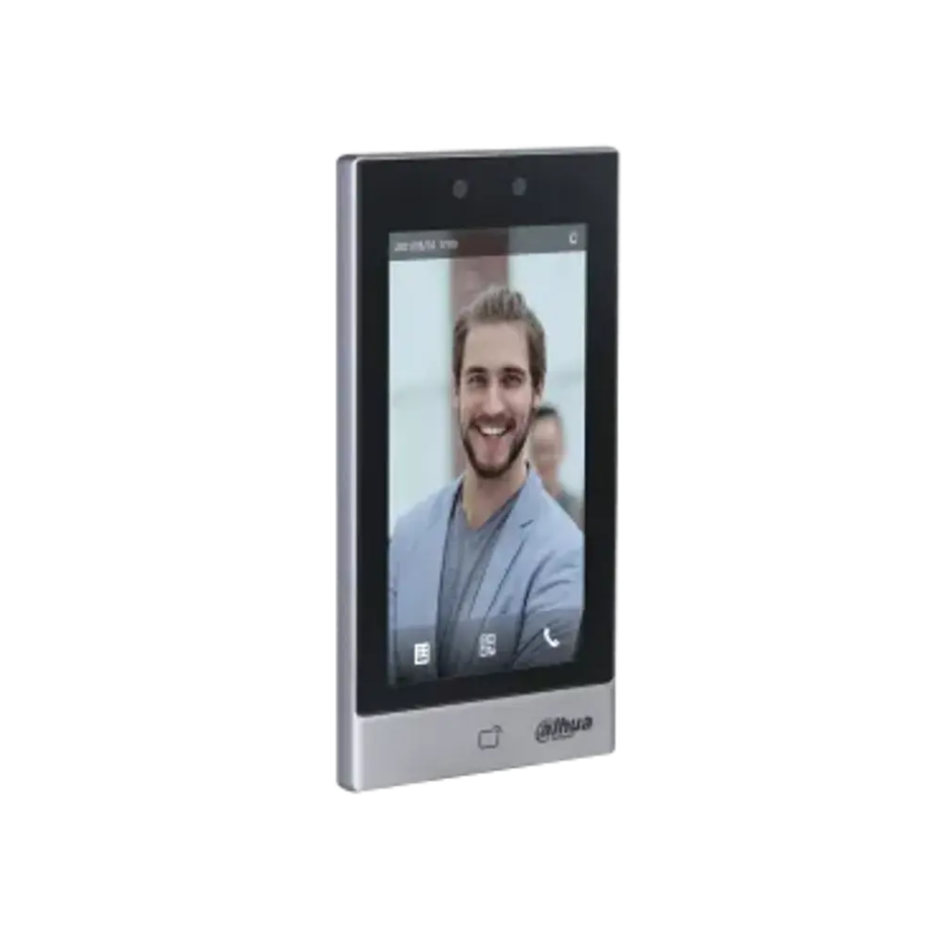 DAHUA DHI-ASI7213S-W TERMINAL DE CONTROL DE ACCESO FACIAL AUTONOMO 1 PUERTA - PANTALLA 7" - CAMARA DUAL 2 MP - TCP/IP/WIFI - 50K ROSTROS