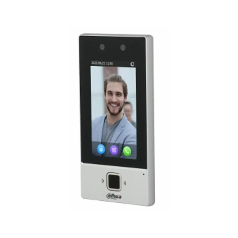 DAHUA DHI-ASI6214D CONTROL DE ACCESO STANDALONE 1 PUERTA CON RECONOCIMIENTO FACIAL, HUELLA, TARJETA, CLAVE Y QR - PANTALLA TACTIL 4.3" - 6,000 ROSTROS - TCP/IP - USO INTERIOR