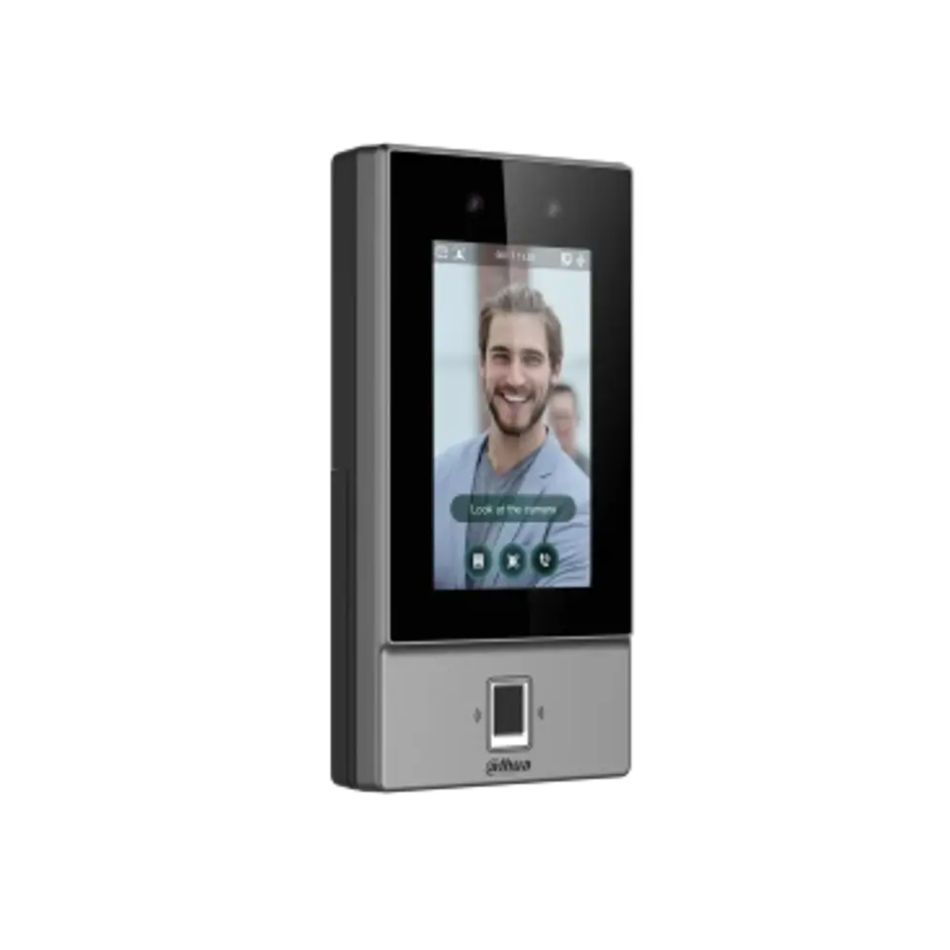 DAHUA DHI-ASI6214S-PW CONTROL DE ACCESO STANDALONE CON RECONOCIMIENTO FACIAL, HUELLA, TARJETA, CLAVE Y QR - PANTALLA TACTIL 4.3" - 6,000 ROSTROS/USUARIOS - WIFI/TCP-IP - POE - IP65