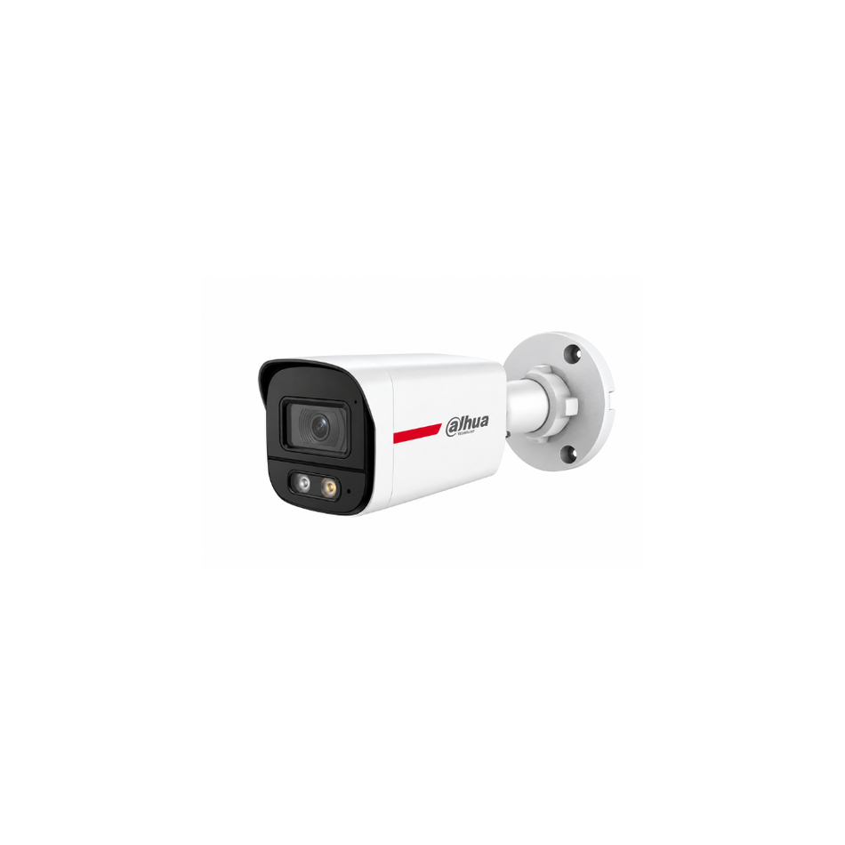 DAHUA DH-HAC-HFW1219SLN-IL-A-PRO CAMARA HDCVI WIZCOLOR LITE BULLET PLASTICA 2 MP - 2.8 MM - SMART DUAL LIGHT 30 M - AI-ISP - MIC - 4EN1 - IP67