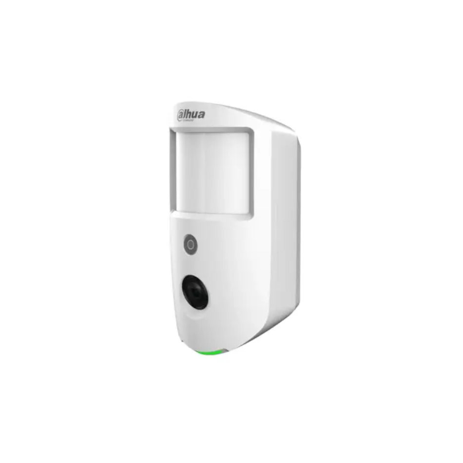 DAHUA DHI-ARD1731-W2 DETECTOR PIR INALAMBRICO CON CAMARA 2 MP - 12 M / 86° - INMUNIDAD A MASCOTAS 18 KG - VERIFICACION VISUAL RF-HD - AES128