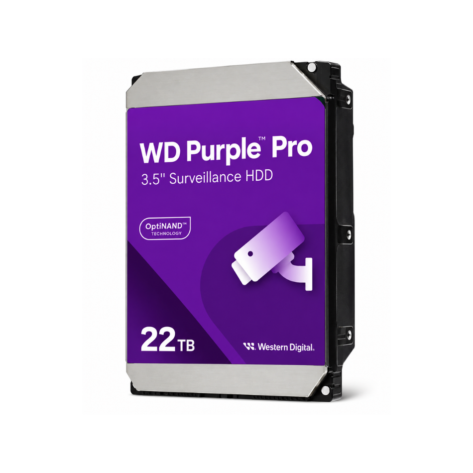 WESTERN DIGITAL WD221PURP DISCO DURO 22TB PURPLE PRO 3.5" SATA 7200 RPM PARA VIDEOVIGILANCIA