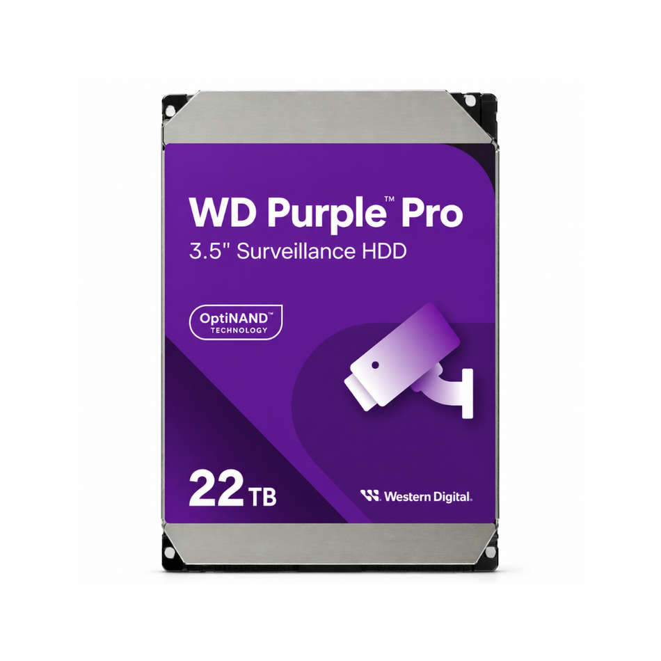 WESTERN DIGITAL WD221PURP DISCO DURO 22TB PURPLE PRO 3.5" SATA 7200 RPM PARA VIDEOVIGILANCIA