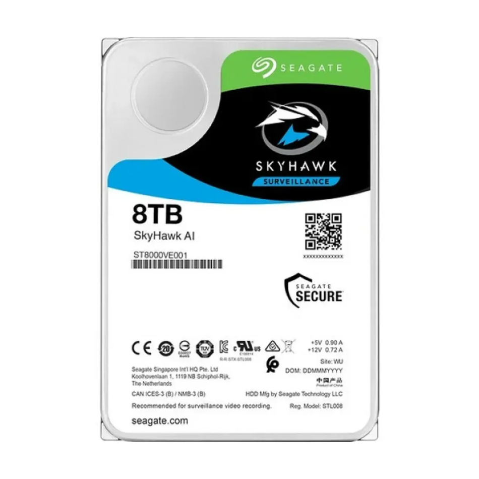 Seagate ST8000VE001 Skyhawk  AI  8TB 7200rpm 256mb SATA3