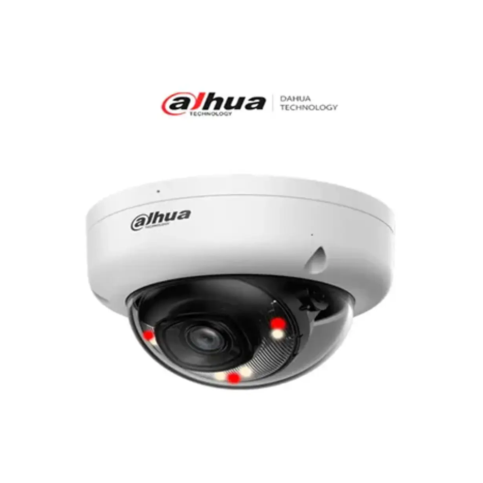 DAHUA DH-IPC-HDBW1239E1-A-IL CAMARA IP DOMO 2MP SMART DUAL LIGHT, IK08, IP67, POE