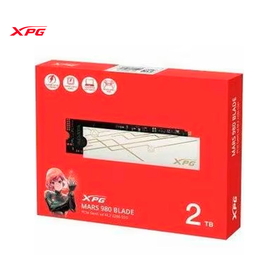Ssd M.2 Pcie Xpg Mars 980 Blade 2tb (smar-980b-2tcs) 80mm, Nvme Pcie, Gen5 X 4, Hasta 14000mb/s