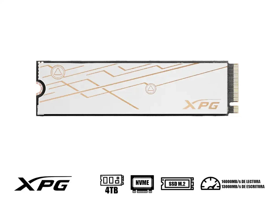 Ssd M.2 Pcie Xpg Mars 980 Blade 4tb (smar-980b-4tcs) 80mm, Nvme Pcie, Gen5 X 4, Hasta 14000mb/s