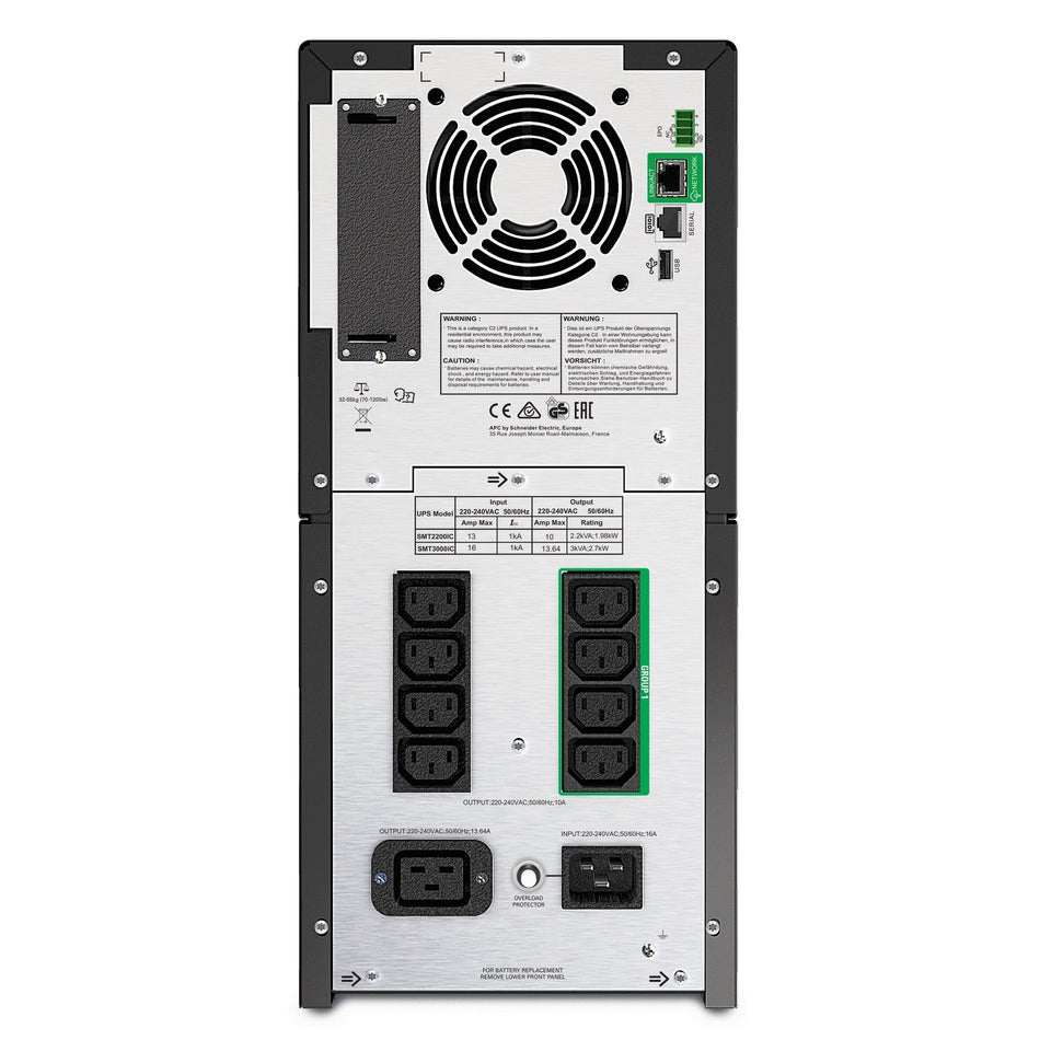 UPS respaldo de eneriga 2.2kva 1.98kw APC SMT2200IC concentrador de energia smart 230v con pantalla LCD RS232 USB