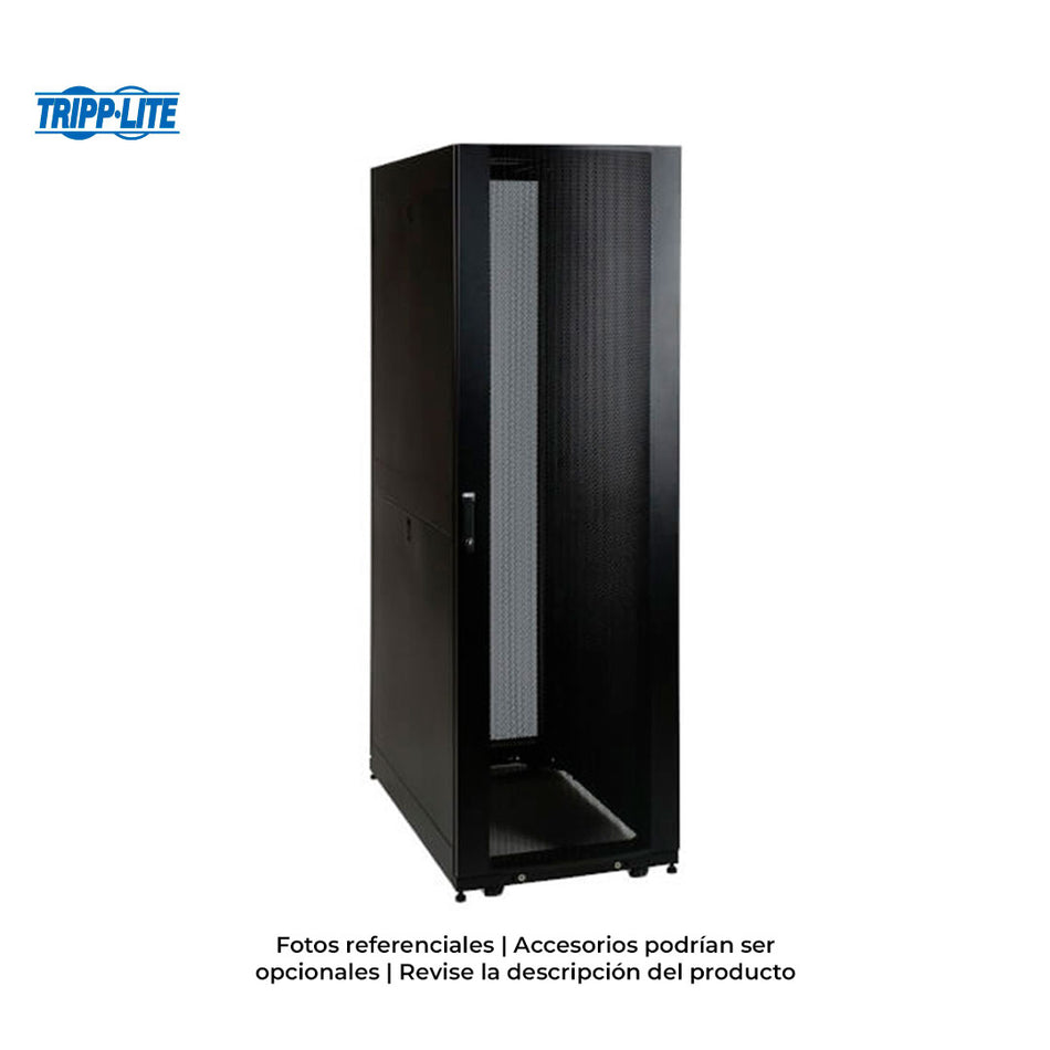 TRIPP LITE SR42UB Gabinete de Piso 42 RU; 199 x 60 x 109 cm; con puertas de malla; y paneles laterales divididas a la mitad