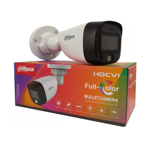 DAHUA DH-HAC-HFW1209C-A-LED Camara de vigilancia HDCVI Tubo Full hd. Camara Bullet. 2MP 1080P. Lente 2.8mm. IP67. Vision nocturna Led 20m. Microfono incorporado.