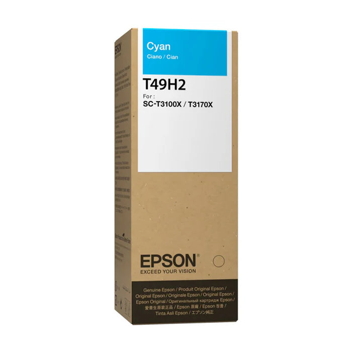 Botella de Tinta Epson T49H, Cyan, 140ml, SC-T3170x 24