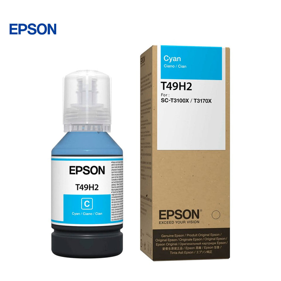 Botella de Tinta Epson T49H, Cyan, 140ml, SC-T3170x 24
