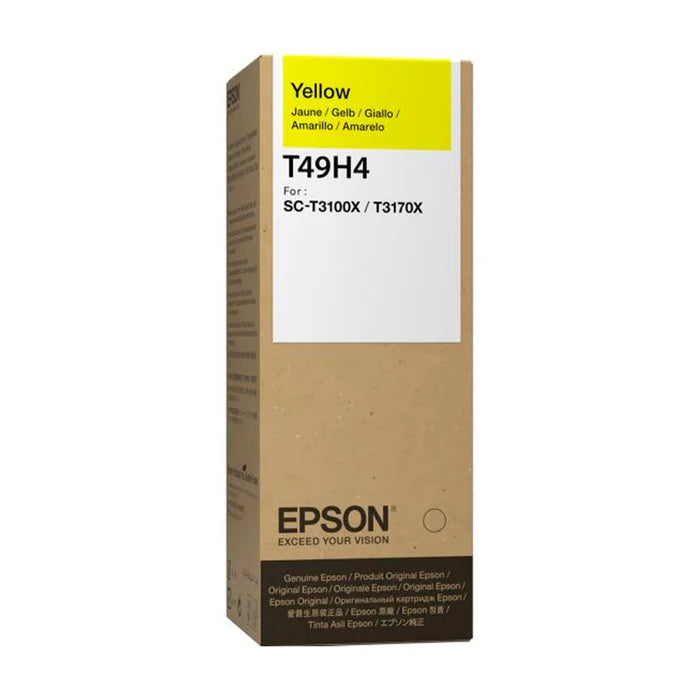 Botella de Tinta Epson T49H, Yellow, 140ml, SC-T3170x 24"