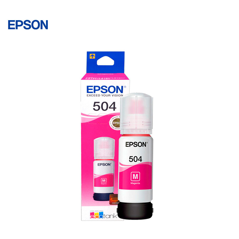 Botella de tinta EPSON T504320-AL color Magenta, contenido 70ml