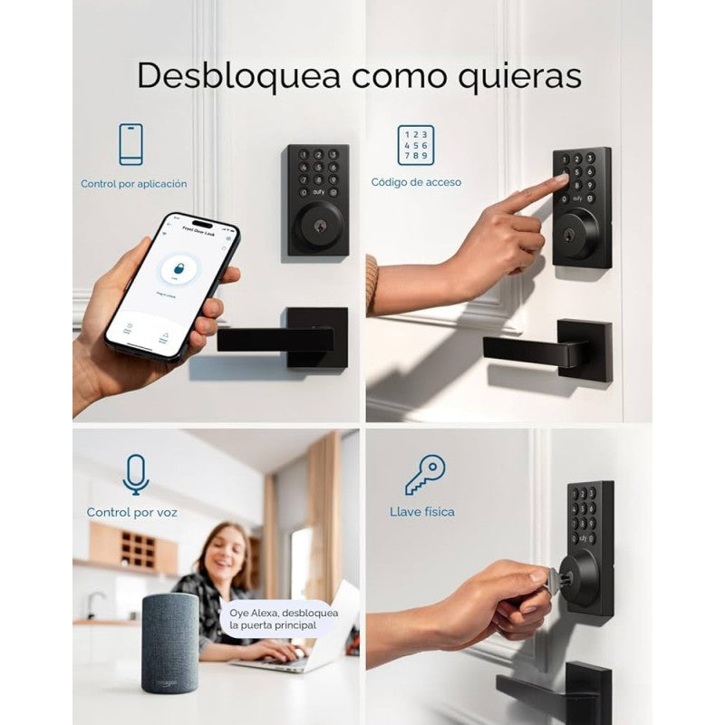 Cerradura de Puerta Intelignete Eufy C30, WiFi, Remoto