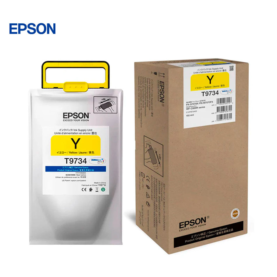 Bolsa de tinta EPSON DURABrite Pro T973420, color Yellow