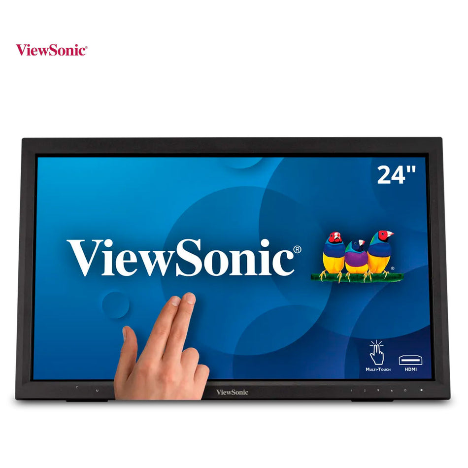Monitor Táctil ViewSonnic TD2423d, 24" FHD, MVA, 1920x1080, HDMI, VGA y DP