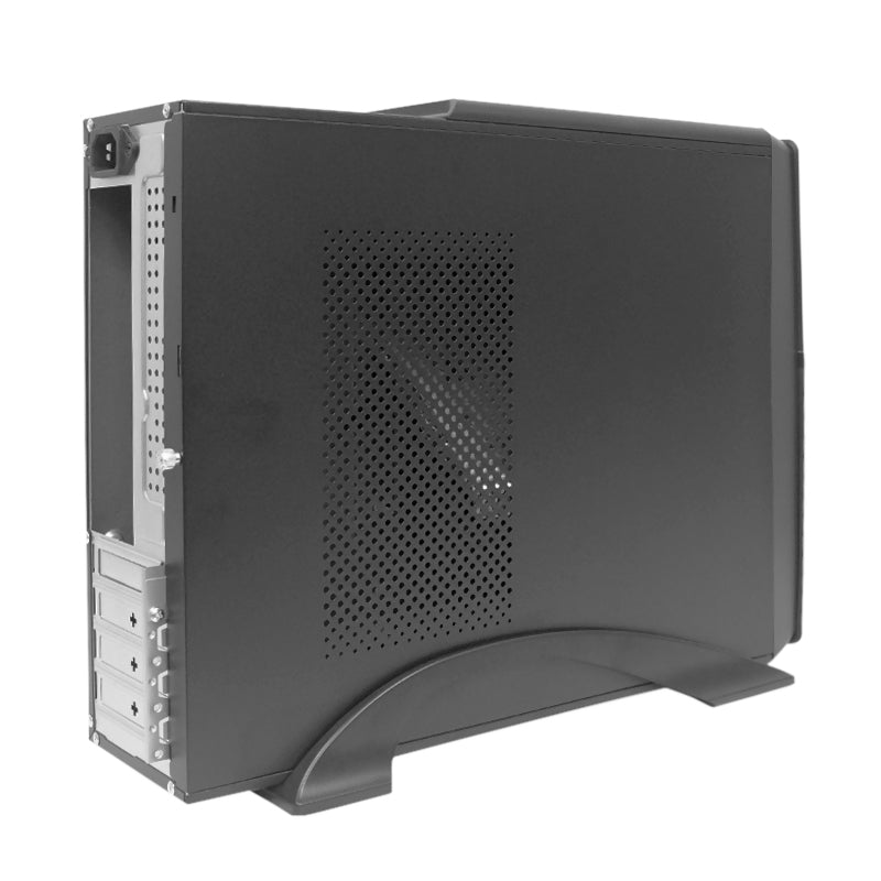 Case Teros TE-1039S, Slim, 250 W, USB 3.0 / USB 2.0, Audio HD, DVD, Negro